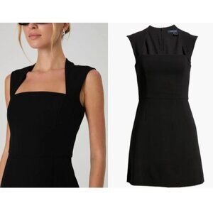 French Connection Ruth Whisper A-Line Dress, Black, Sz. 8